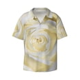 thumbnail image 1 of Haiem White Rose Men's Casual Shirts Short Sleeve Button Down Shirts Fashion Textured Summer Beach Shirt-X-Large, 1 of 7
