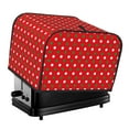 thumbnail image 1 of Haiem White and Green Polka Dot Print Toaster Covers 4 Slice Wide Slot,Bread Dust Cover & Fingerprint Protection,Bread Machine Cover,Appliance Covers, 1 of 7