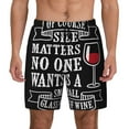 thumbnail image 1 of Haiem Wine Funny Mens Swim Trunks with Compression Liner 2 in 1 Swimming Shorts Stretch Swimwear Quick Dry,Board Shorts-Large, 1 of 9