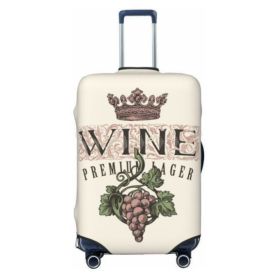 Haiem Wine Luggage Cover,Durable, Washable Suitcase Protector With Anti-Scratch Technology - Keep Your Luggage Looking New Large