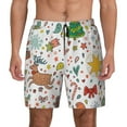 thumbnail image 1 of Haiem Winter Christmas And New Year Deer Men'S Quick-Dry Swim Trunks: Comfortable Beach Shorts With Mesh Lining And Pockets - Ideal For Swimming And Sunbathing 3x-Large, 1 of 9