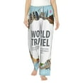 thumbnail image 1 of Haiem World Travel Women's Pajama Pants Ultra Lightweight Pjs Bottoms Sleepwear Bottom Pants With Pocket Drawstring-Large, 1 of 9
