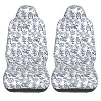 Haiem World Travel2 Printed Car Seat Covers Set of 2, Universal Fit Car Seat Covers,Protective Seat Covers,Comfortable Car Seat Covers, Easy Installation Seat Covers
