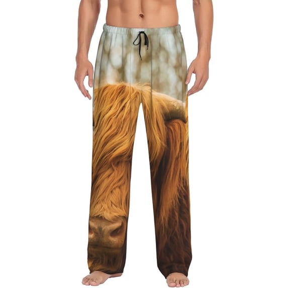 Haiem Yak Men's Pajama Pants Ultra Lightweight Pjs Bottoms Sleepwear Bottom Pants with Pocket Drawstring-X-Large