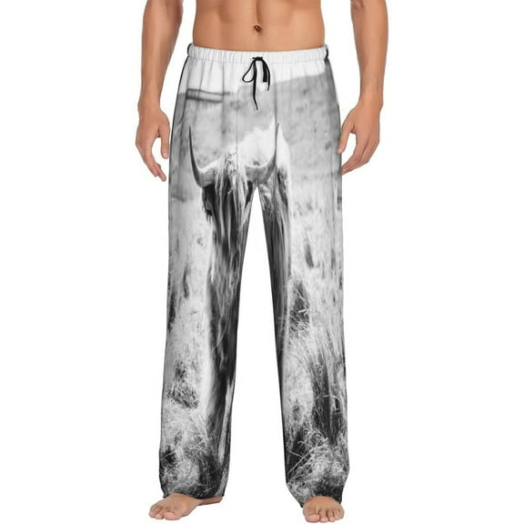 Haiem Yak Men's Pajama Pants Ultra Lightweight Pjs Bottoms Sleepwear Bottom Pants with Pocket Drawstring-XX-Large