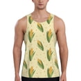 thumbnail image 1 of Haiem Yellow Corn Men Workout Tank Top Gym Bodybuilding Sleeveless Muscle T Shirts Athletic Tank Breathable Workout Shirt-3X-Large, 1 of 9