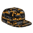 thumbnail image 1 of Haiem Yellow Excavator Classic Snapback Cap Flat Bill Hat Baseball Cap Adjustable Size Cotton Dad Hat, 1 of 9