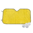 thumbnail image 1 of Haiem Yellow Glitter Car Windshield Sun Shade - Blocks UV Rays Sun Visor Protector, Sunshade to Keep Your Vehicle Cool, Universal Fit SUV Van Sedan-Small, 1 of 7