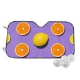 thumbnail image 1 of Haiem Yellow Lemon And Orange Car Windshield Sun Shade - Blocks UV Rays Sun Visor Protector, Sunshade to Keep Your Vehicle Cool, Universal Fit SUV Van Sedan-Small, 1 of 7