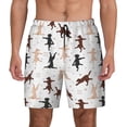 thumbnail image 1 of Haiem Yoga Labrador Retriever Mens Swim Trunks with Compression Liner 2 in 1 Swimming Shorts Stretch Swimwear Quick Dry,Board Shorts-Medium, 1 of 9