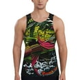 thumbnail image 1 of Haiem bass Pattern Men Workout Tank Top Gym Bodybuilding Sleeveless Muscle T Shirts Athletic Tank Breathable Workout Shirt-3X-Large, 1 of 7