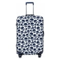 thumbnail image 1 of Haiem black Skull white Luggage Cover Printed Suitcase Covers for Luggage Elastic Washable Suitcase Protector Fits 18-32 Inch Luggage-Large, 1 of 9