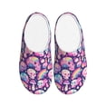 thumbnail image 1 of Haiem cartoon rainbow Skull Print Women's Fuzzy Memory Foam House Slipper Cozy Home Footwear Non-slip Winter Slippers-40/41, 1 of 7