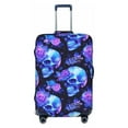 thumbnail image 1 of Haiem cool crystal Skull flower Luggage Cover Printed Suitcase Covers for Luggage Elastic Washable Suitcase Protector Fits 18-32 Inch Luggage-Large, 1 of 8