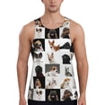thumbnail image 1 of Haiem dogs pets collage Pattern Men Workout Tank Top Gym Bodybuilding Sleeveless Muscle T Shirts Athletic Tank Breathable Workout Shirt-3X-Large, 1 of 7