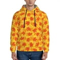 thumbnail image 1 of Haiem fall retro maple leaf Patterned Men's Hoodie with Kangaroo Pocket - Ideal Pullover Sweatshirt for Daily Wear, Travel, and Home-Large, 1 of 7