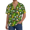 thumbnail image 1 of Haiem golf Sport club Pattern Men's Casual Shirts Short Sleeve Button Down Shirts Fashion Textured Summer Beach Shirt-X-Large, 1 of 5