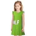 thumbnail image 1 of Haiem golf ball Printed Girls Nightgowns Sleepwear Short Sleeve Pajama Dress Soft Princess Sleepshirt for 3-12 Years Kids Kids Homewear-Medium, 1 of 6