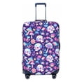 thumbnail image 1 of Haiem mushroom rainbow Skull cartoon Luggage Cover Printed Suitcase Covers for Luggage Elastic Washable Suitcase Protector Fits 18-32 Inch Luggage-Small, 1 of 9