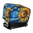 thumbnail image 1 of Haiem vintage Starry Sunflower Print Toaster Covers 2 Slice Wide Slot,Bread Dust Cover & Fingerprint Protection,Bread Machine Cover,Appliance Covers, 1 of 7