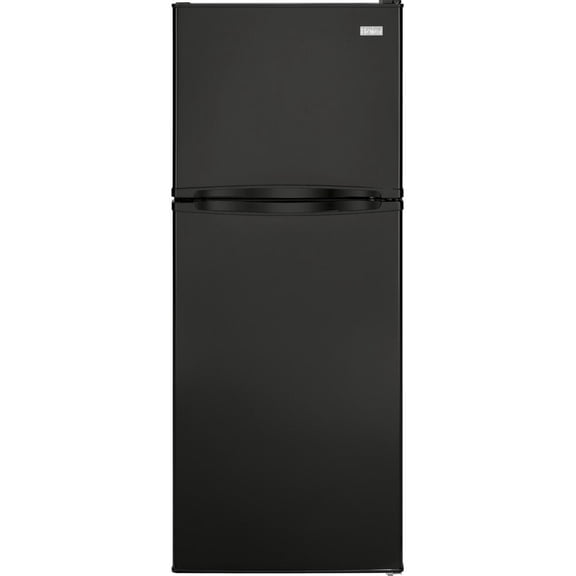 Haier 9.8 Cu. ft. Adjustable Shelves Top-Freezer Refrigerator Model HA10TG21SB in Black Color