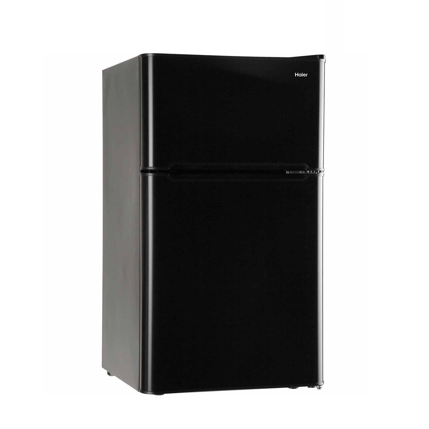 Haier 3.2 Cu Ft Two Door Refrigerator with Freezer HC32TW10SB, Black 