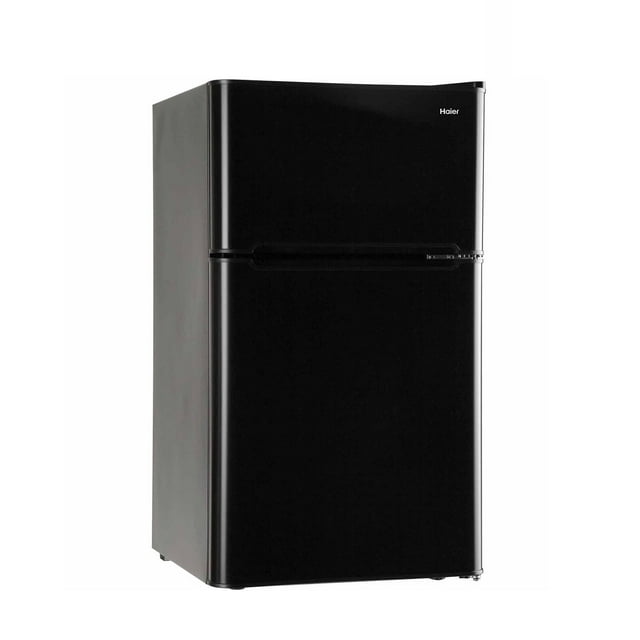 Haier 3.2 Cu Ft Two Door Refrigerator with Freezer HC32TW10SB, Black