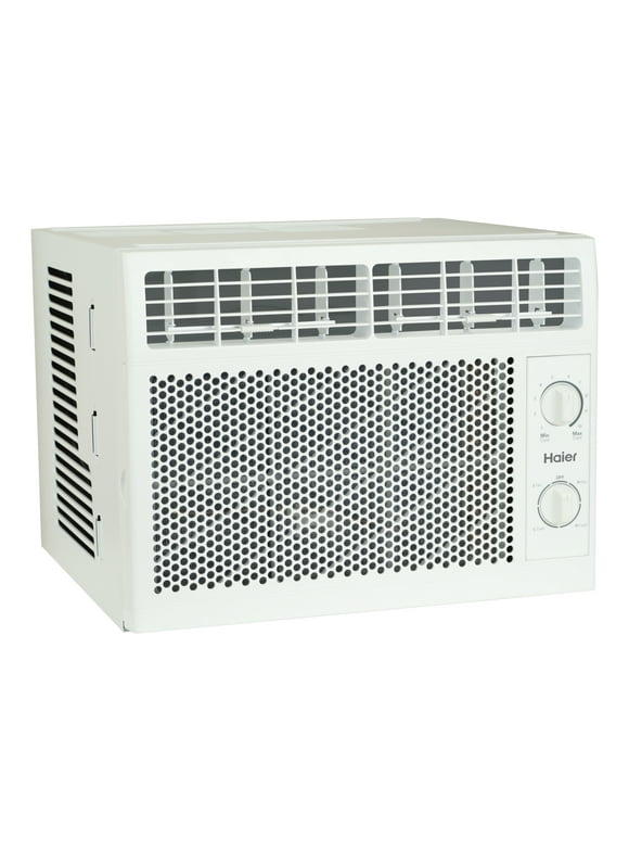 Haier 5,000 BTU Window Air Conditioner, Cools Rooms up to 150 Sq ft, Easy Install Kit Included, 115V