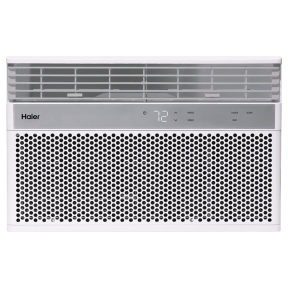 Haier 8,000 BTU Smart Window Air Conditioner, Cools Rooms up to 350 Sq ft, Easy Install Kit & Remote Included, 115V