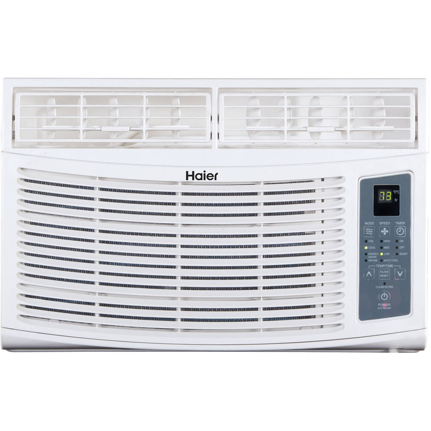 Haier 8,000 BTUs Air Conditioner, White, HWE08XCR-L - image 1 of 8
