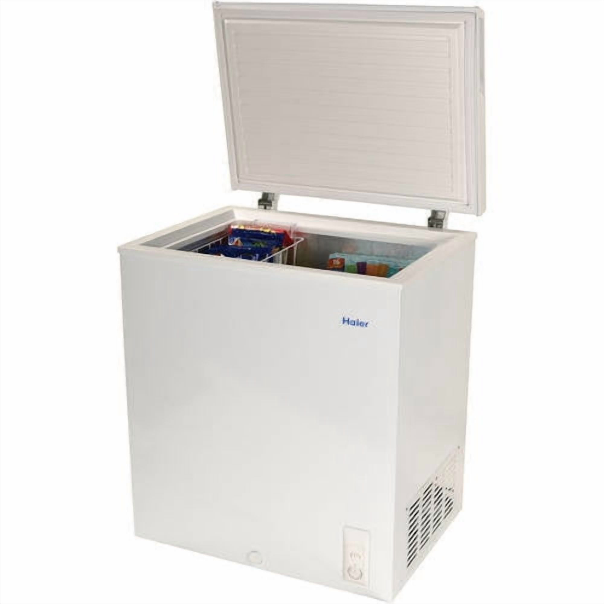 Haier HF50CM23NW Compact 5.0 Cubic Feet Chest Freezer Upright Deep Freeze, White