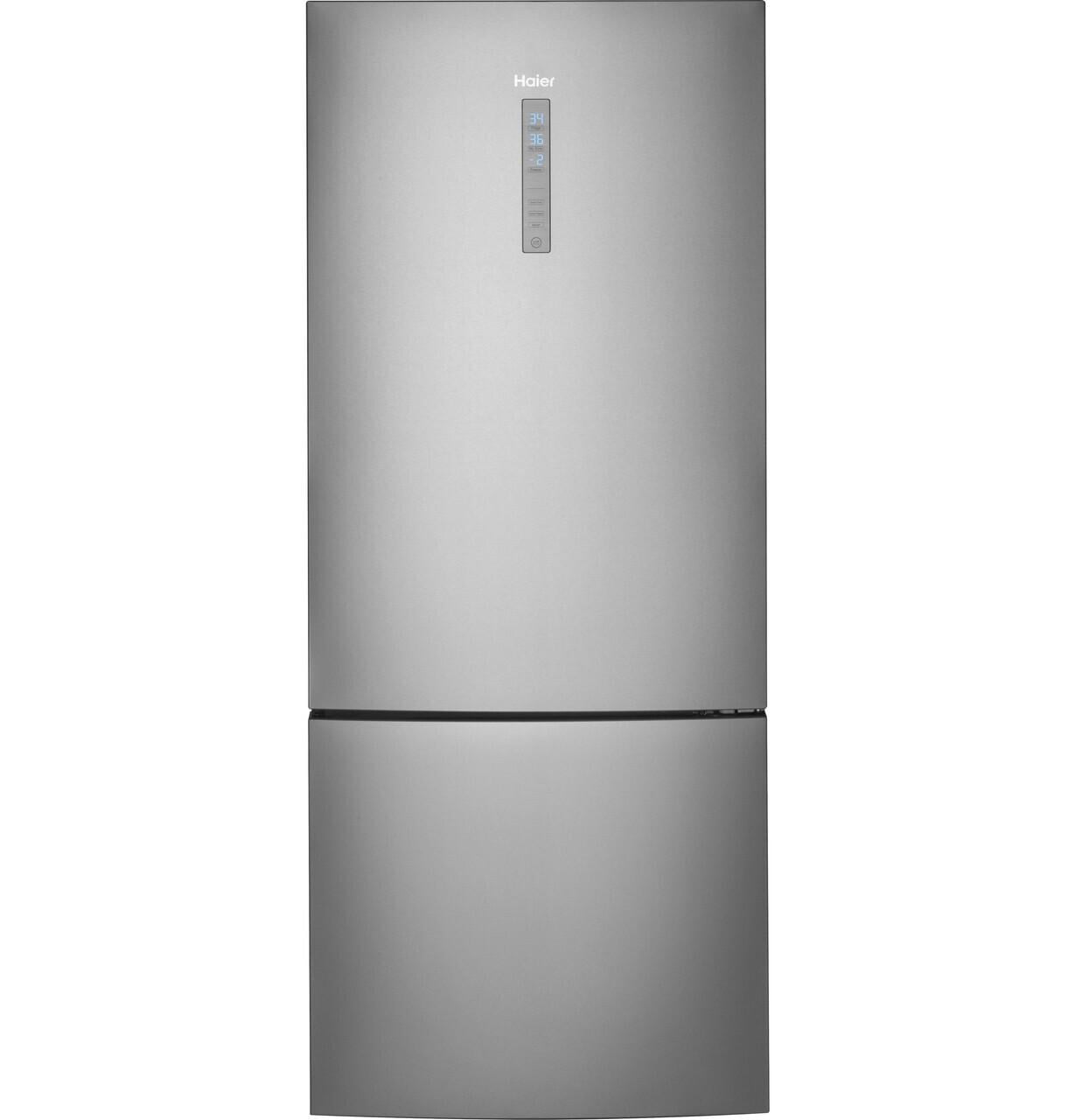 Haier HRB15N3BGS 15 Cu. Ft. Stainless Bottom Freezer Refrigerator
