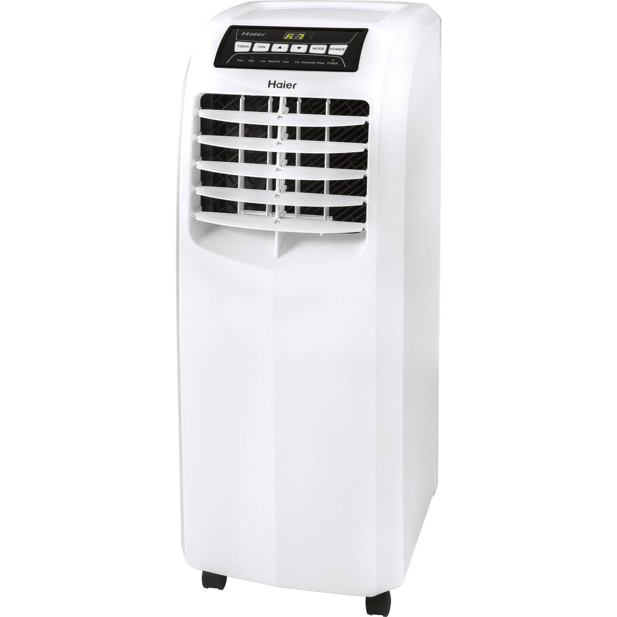 Haier QPCD05AXMW 2 Fan Speed Remote Control Portable Air Conditioner, White