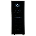 Haier Quiet 12Bottle Dual Zone Thermoelectric Black Wine Cellar with