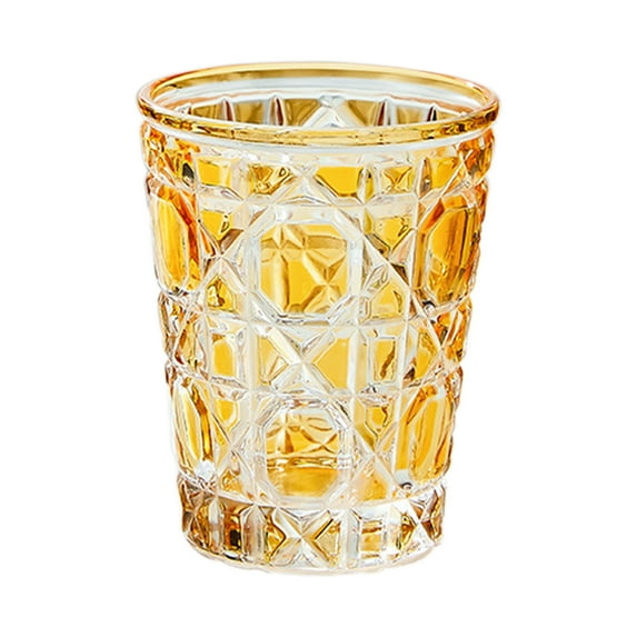 Haifle/Colorful Glass Bathroom Tumblers, Bathroom Tumbler Cup, 11oz Bathroom Glasses Drinking, Toothbrush Holder Cup-orange-310ml/11oz