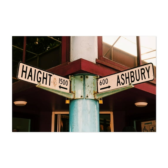 Haight-Ashbury - San Francisco California Photography Street Photography City Vintage Travel Poster Unframed Wall Art Print 40 x 60 inches