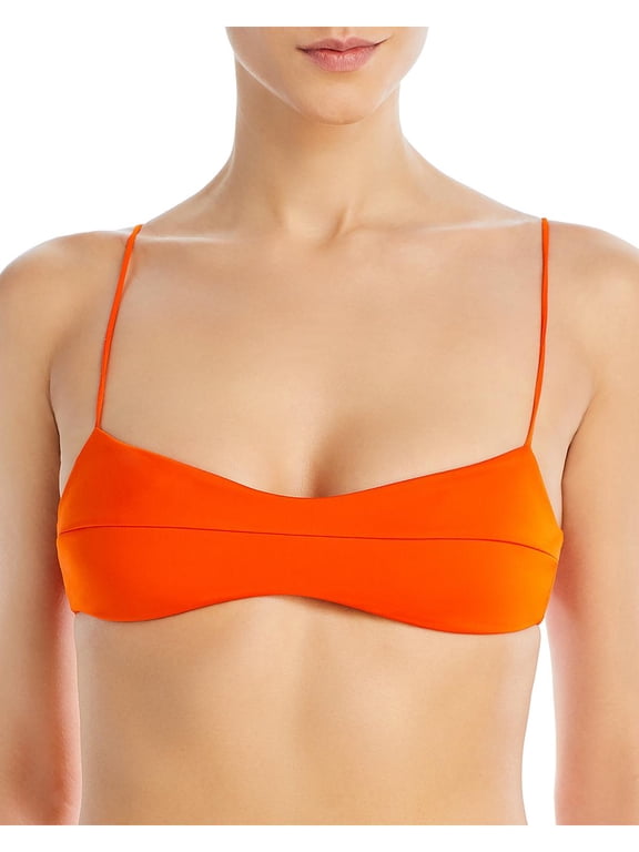 Womens Solid Bikini Swim top