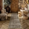 thumbnail image 1 of BERTHMEER 2'x8' Runner Rugs for Floor Washable Non-slip Runner Rugs for Kitchen Laundry Room Distressed Vintage Oriental Traditional Soft Indoor Brown Runner Rugs for Hallway, Brown, 1 of 6