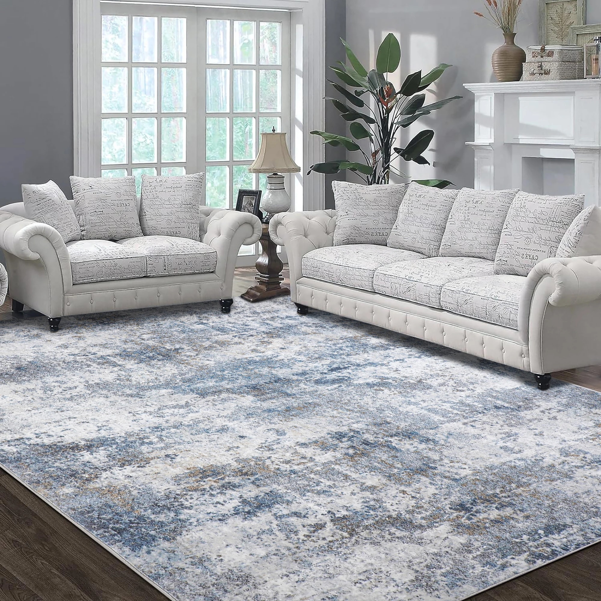 HaiiMeid 6'x9' Area Rug for Living Room,Modern Washable Rug Indoor Non