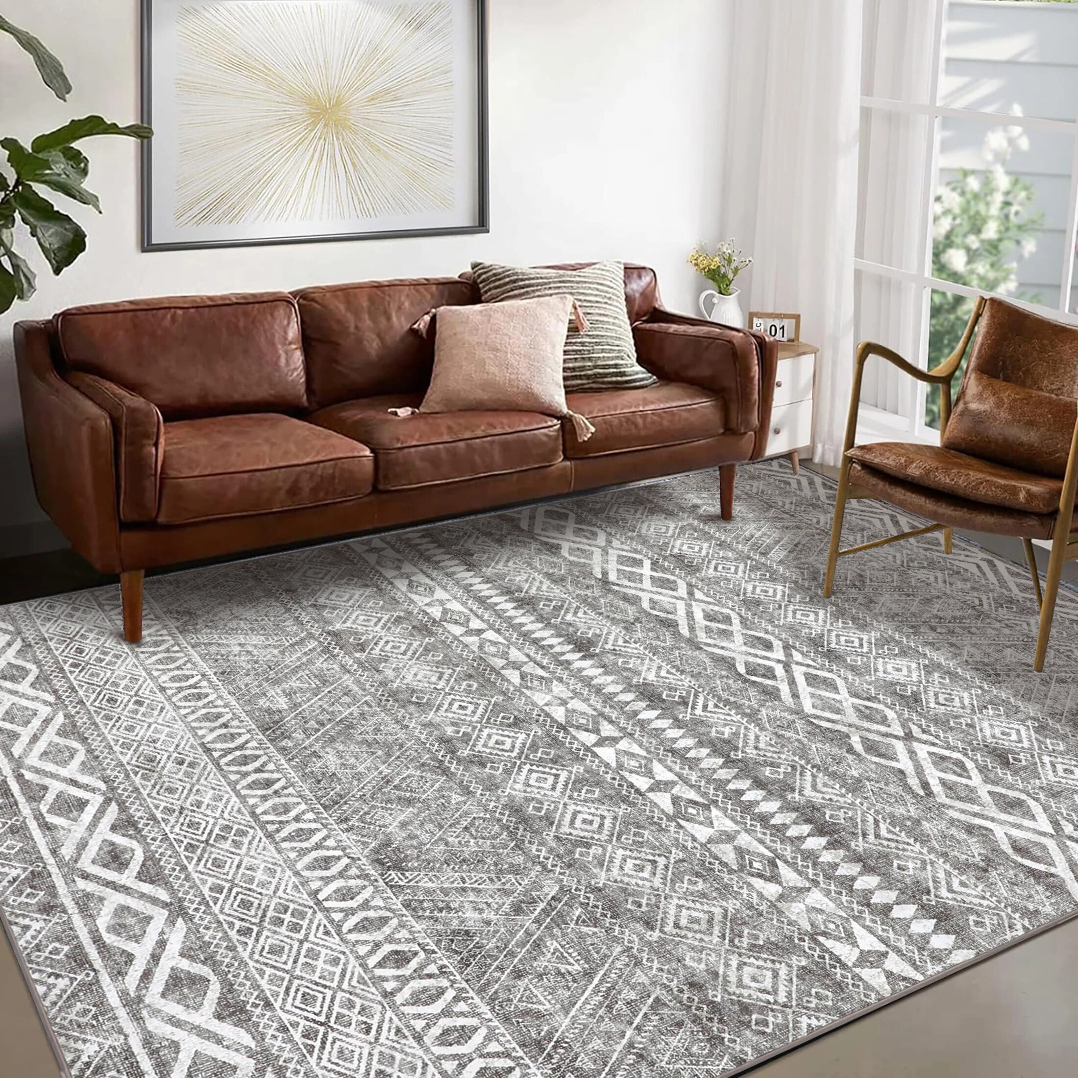 HaiiMeid Boho Area Rugs 5'x7' for Living Room,Bedroom Rugs,Dining Room