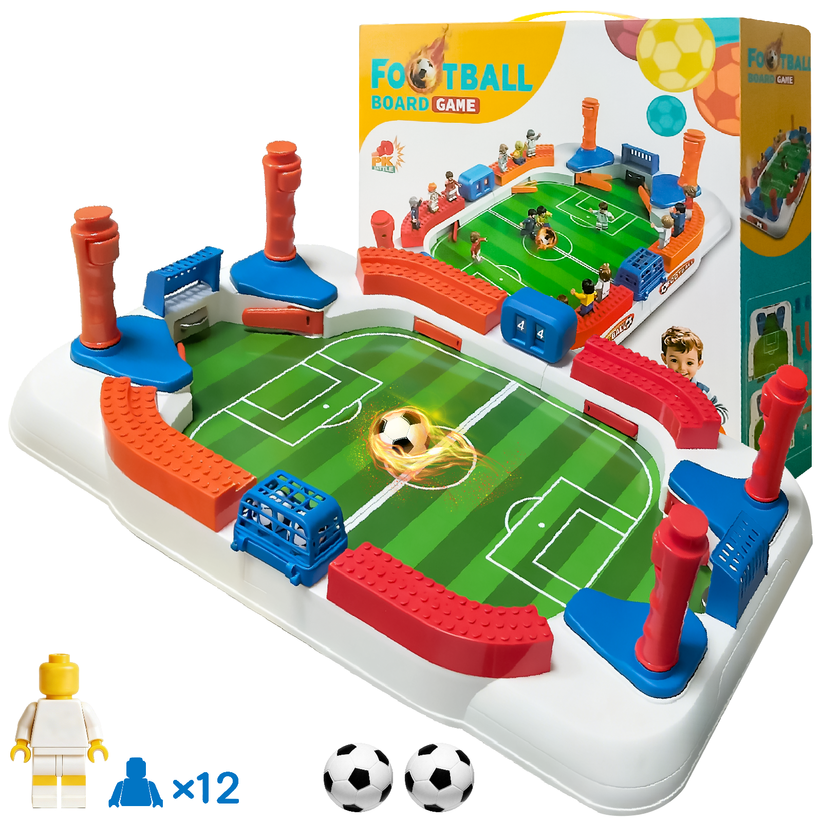 Haijiang Soccer Board Game for Kids, Foosball Table Toys for 3 4 5 6 7 8-12 Year, Perfect Birthday Sports Gift for Boys Girls, Interactive Sports Game for Indoor, Home Party, Family, Playroom, Travel