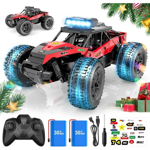 Haijon 1:20 RC Car with Headlight,High Speed Remote Control Truck Radio Off-Road Cars Vehicle Electronic Monster Hobby Buggy for Adults Children Gift