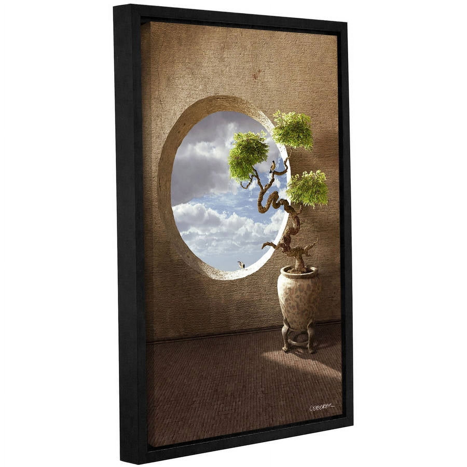Haiku 16-Inch x 24-Inch Floating Frame Canvas Wall Art