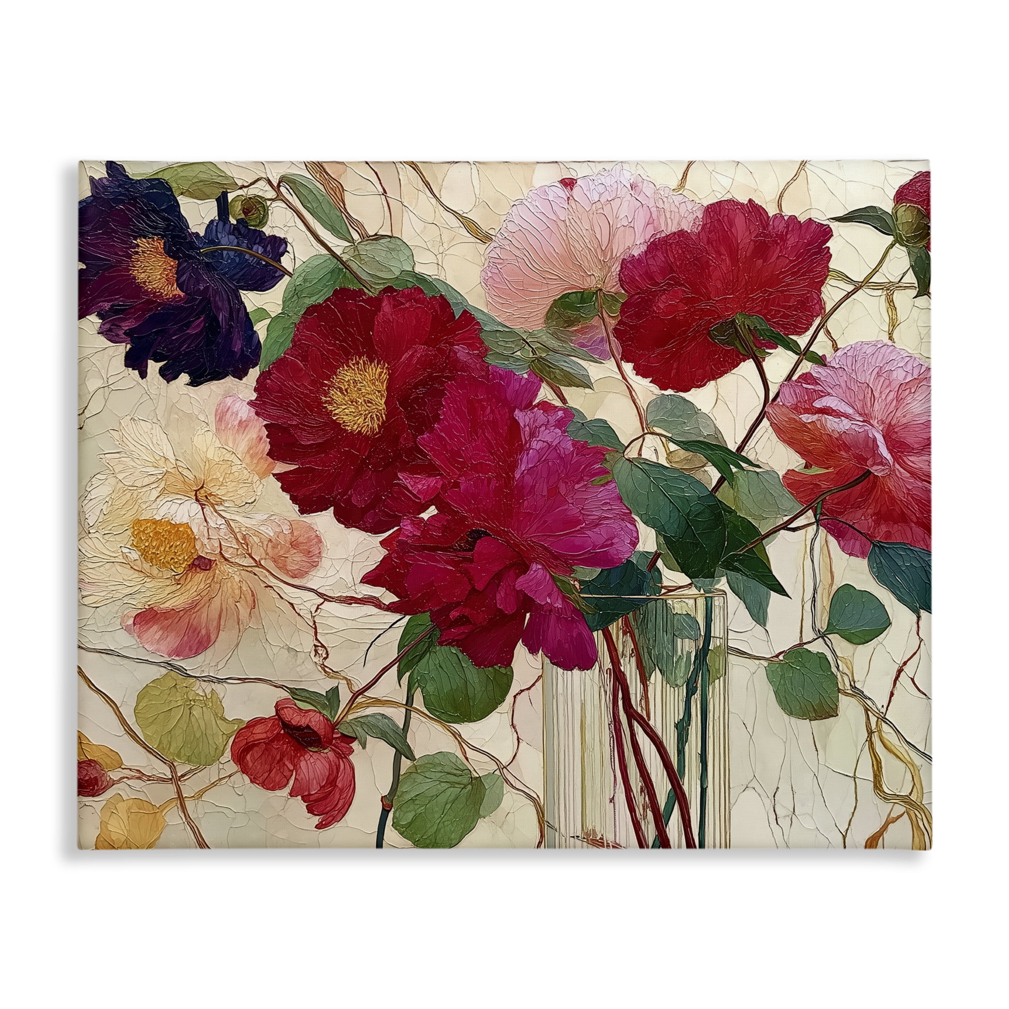 Haiku Flower Vase Canvas Wall Art, design by Annabelle Hall