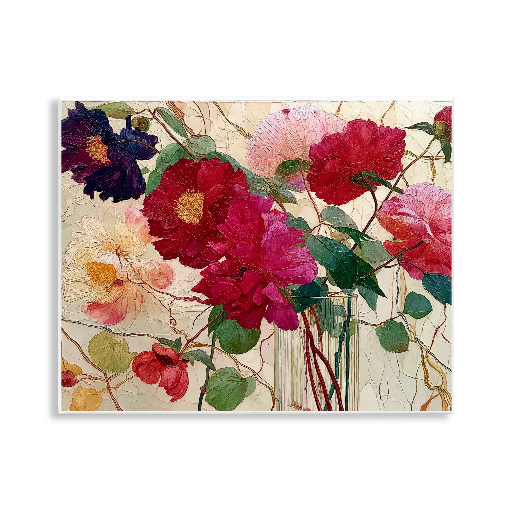 Haiku Flower Vase Wall Plaque Art, design by Annabelle Hall
