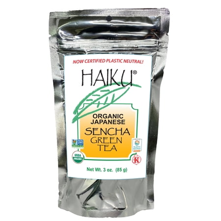 Haiku Organic Japanese Sencha Green Tea - Loose 3 oz Foil Bag