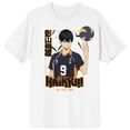 thumbnail image 1 of Haikyu Anime Cartoon Season 4 Tobio Kageyama Mens White Kanji Graphic Tee-Medium, 1 of 3