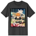 thumbnail image 1 of Haikyu Anime Shōyō Hinata, Karasuno Team, Fukurōdani Team, & Nekoma Team Men's Charcoal Heather Tee-M, 1 of 3