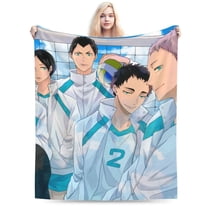 Haikyu Blanket, Anime Throw Blanket For Bed Sofa Couch, Super Soft Flannel Blanket For Bedroom Livingroom, 40"X30"