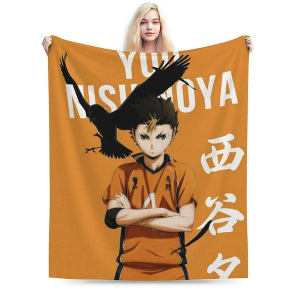Haikyu Blanket, Anime Throw Blanket For Bed Sofa Couch, Super Soft Flannel Blanket For Bedroom Livingroom, 60"X50"